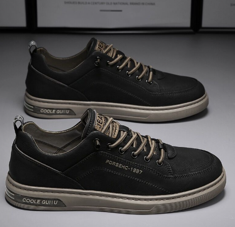 Men's Spring New Breathable Casual White Sneakers