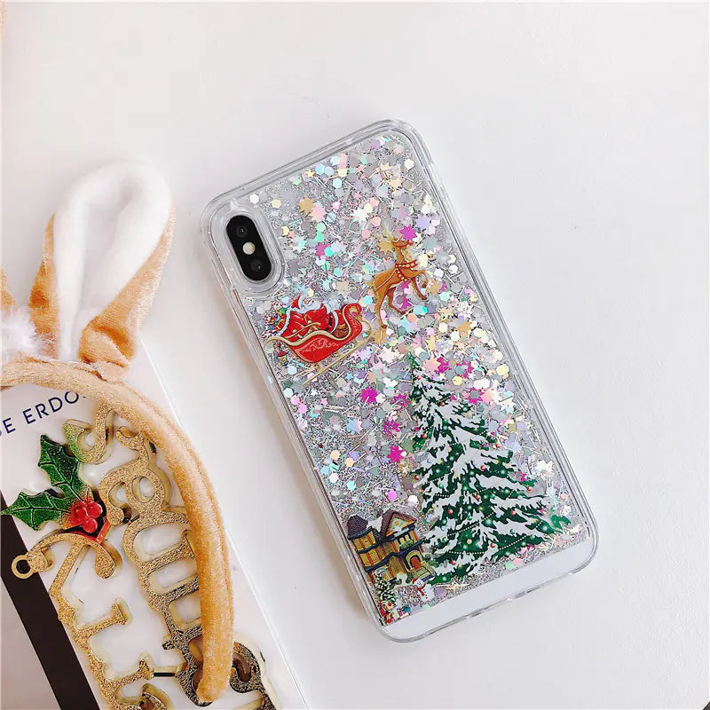Santa Claus Christmas Tree Phone Case for iPhone & Samsung