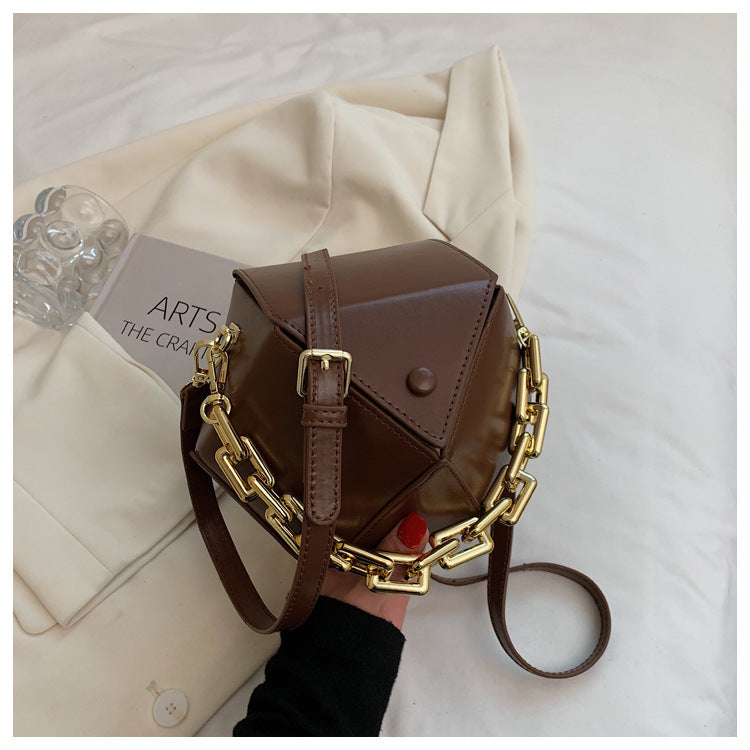 3D Diamond Chain Handbag for Women