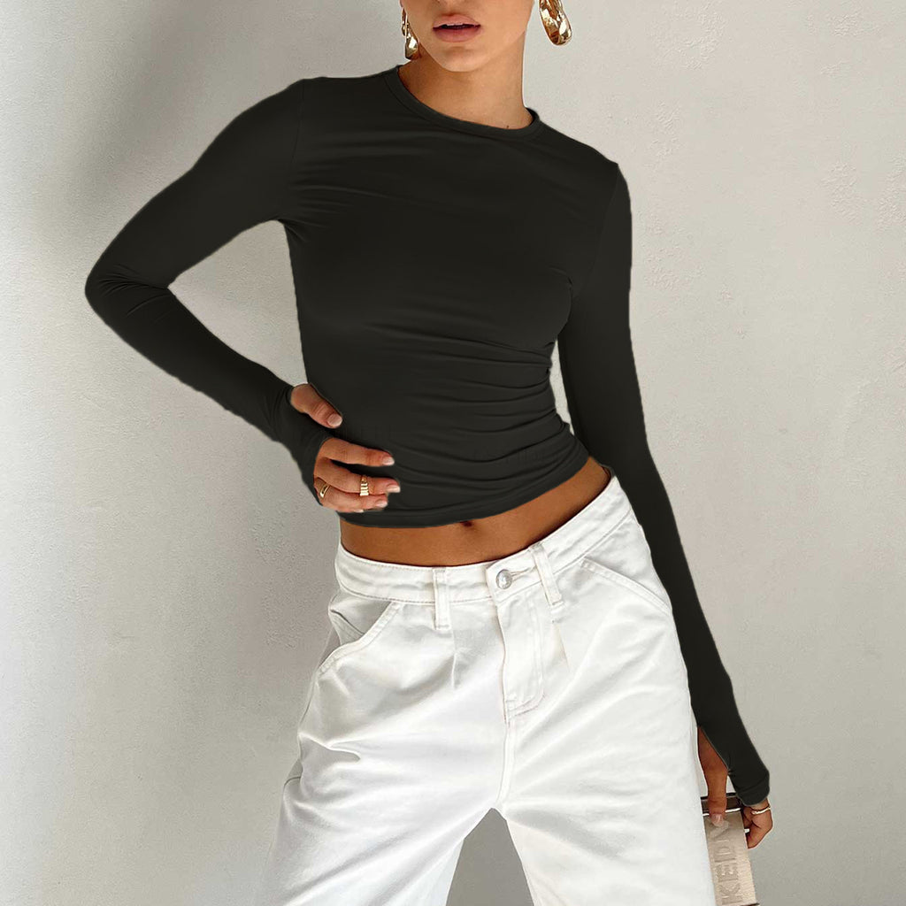 Women's Long Sleeve Casual T-Shirts for Spring & Autumn