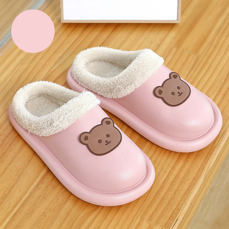 Cute Waterproof Cotton Casual Slippers for Women