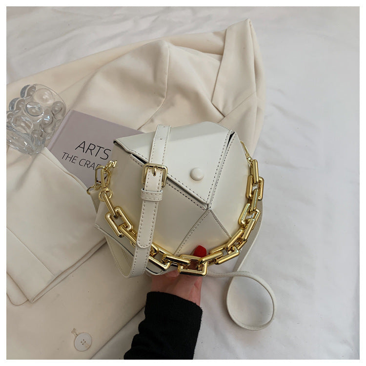 3D Diamond Chain Handbag for Women