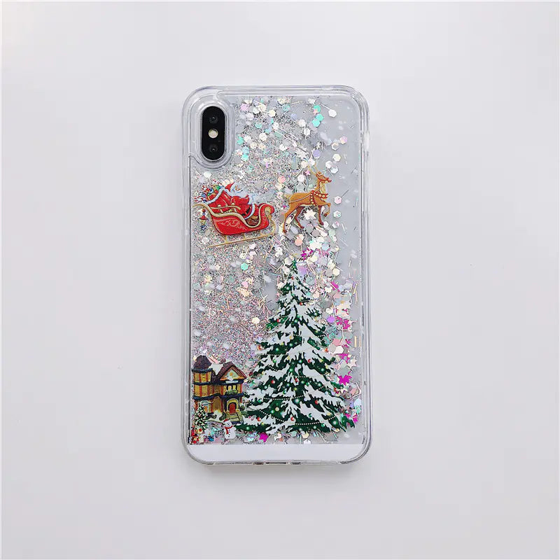 Santa Claus Christmas Tree Phone Case for iPhone & Samsung