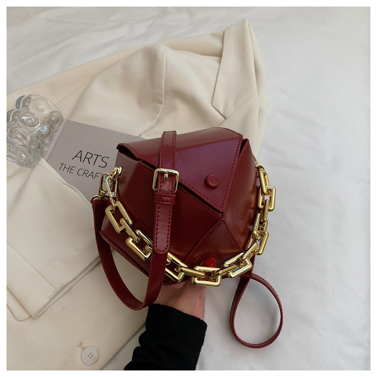 3D Diamond Chain Handbag for Women