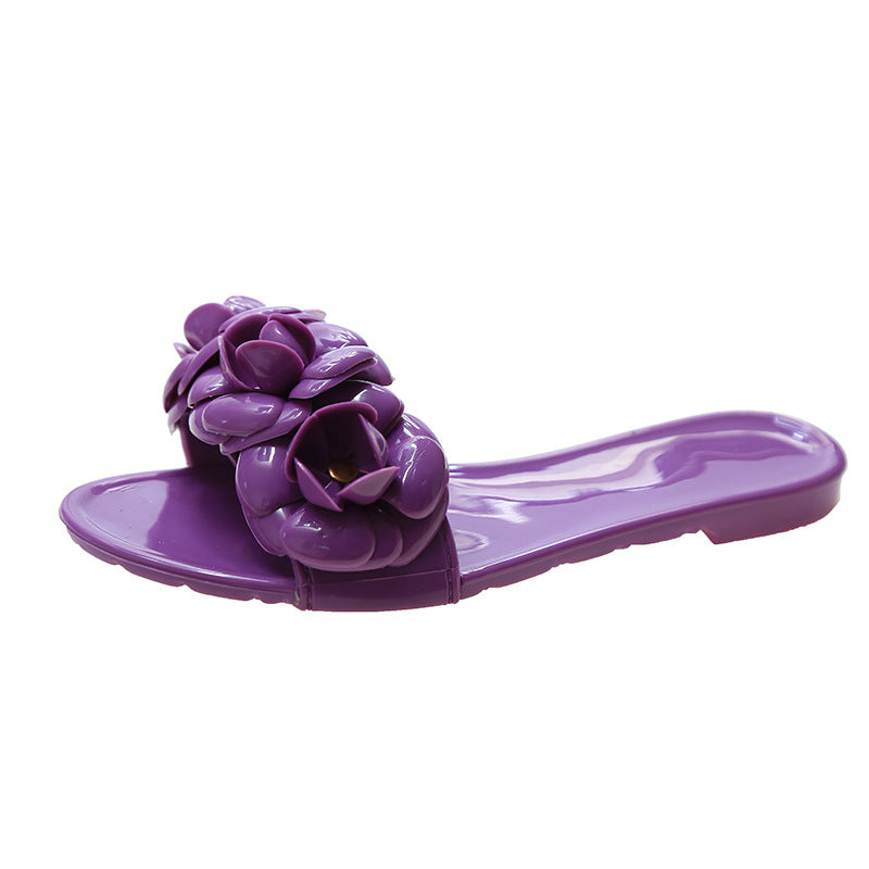 Camellia Jelly Sandals and Slippers for Women