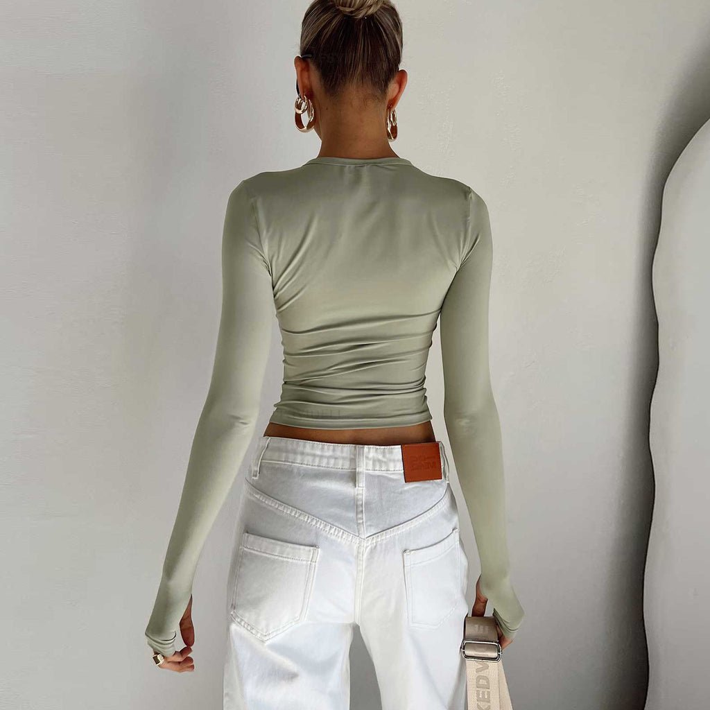 Women's Long Sleeve Casual T-Shirts for Spring & Autumn