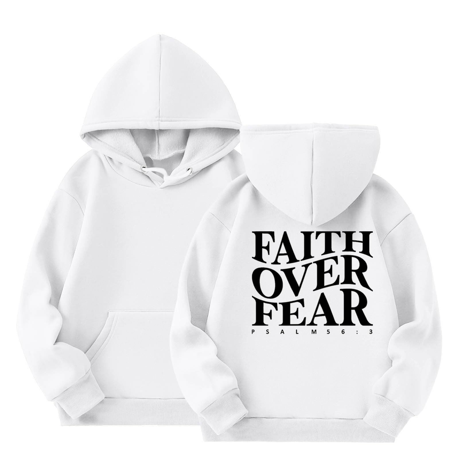 Love Like Jesus Sleeveless Hoodies for Girl Faith Over Fear Hoodies for Girls Letter Print Christian Sweatshirt Long Sleeve Oversized Pullover Top for 3-10 Years 9-10 Years White