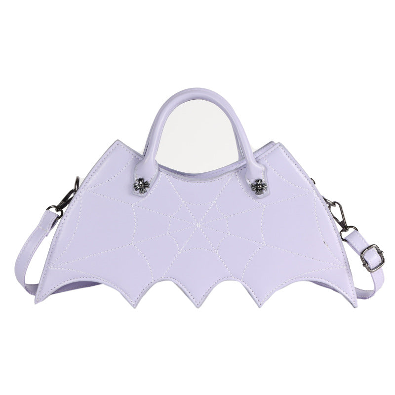 Retro Punk Style Embroidered Crossbody Handbag for Women