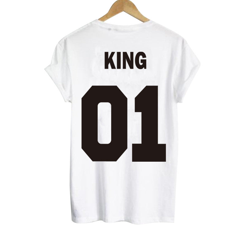 King and Queen Couple Short Sleeve T-Shirts