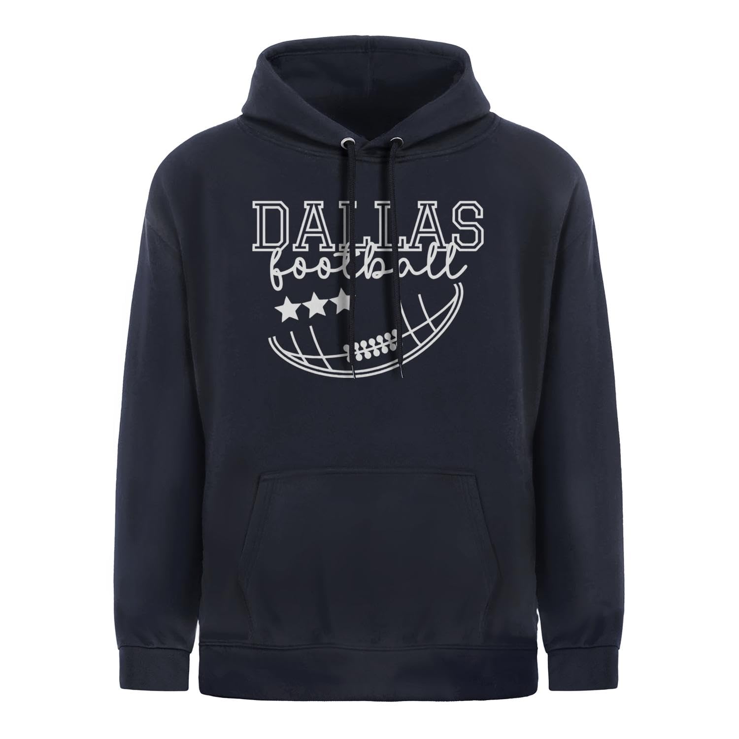 Generic Dallas Helmet Football Texas Hoodies for Men Women Dallas Hoodies Football Fans Gameday Apparel Sweatshirt.（S-2XL） XX-Large Navy Blue 1