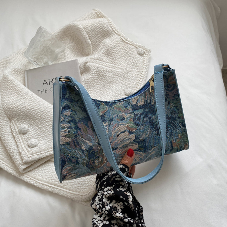 Trendy Oil Painting Underarm Handbags for Women
