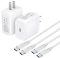2-Pack 25W USB C Wall Charger Super Fast Charging Block & Android Phone Cable for Samsung Galaxy S24/S24 Plus/S24 Ultra/S23/S23+/S23 Ultra/S22/S22+/S21 FE 5GA14 5G/A23 5G/A33 A13 A51 A52Tab S7 S8 S9