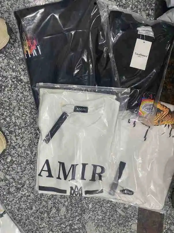 Fashion Brand High Street Unisex Loose Fit Short Sleeve T-Shirt with DTG Printed Letter Pattern Cotton Washed Fabric