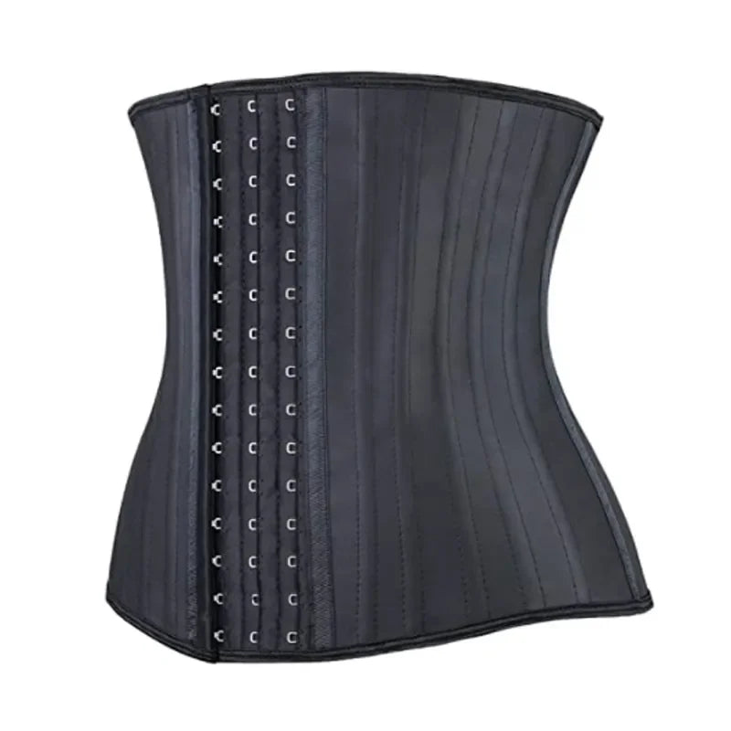 Wholesale Latex Waist Trainer Corset Body Shaper Faja 25 Steel Boned Waist Cincher Belly Slim Belt Latex Waist Belt