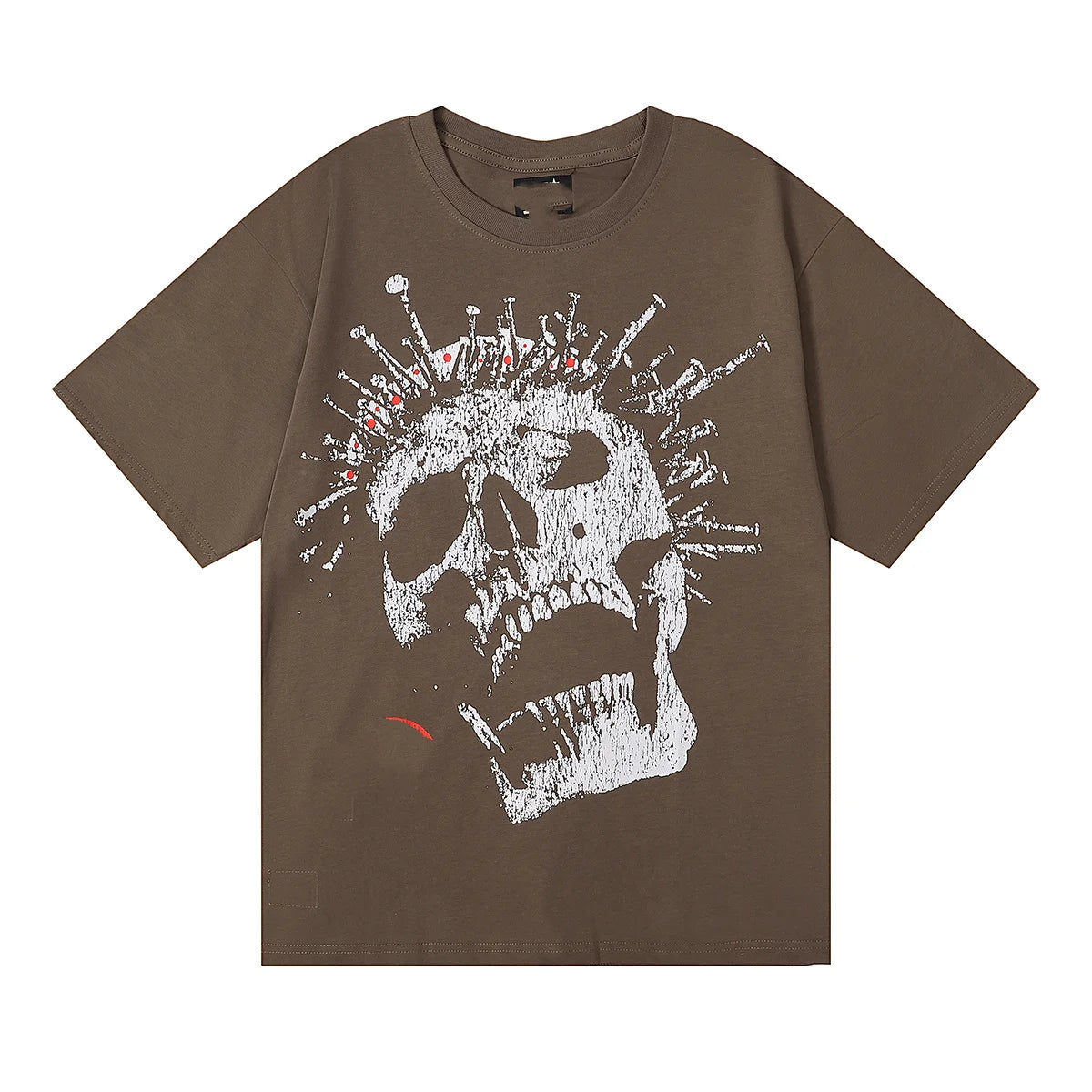 2025 Summer Hot Diamond Short Sleeve Dog Pattern T-Shirt for Streetwear Vale Valley Lives Cotton Home Shirts