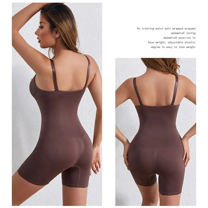 Women Full Slimming Waist Trainer Fajas Jumpsuits Butt Lifter Underwear Body Shaper Abdomen Tummy Control Seamless Bodysuit
