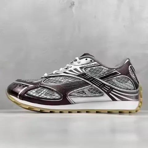 New Designer Luxury High Quality Sneakers Men and Women Lighted Lace-Up Sports Balance Soft New Toe Style BV Walking Style Shoes