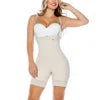 High Compression Open Bust Zipper Style Full Body Shaper Colombianas Fajas Bbl Post Op Surgery Stage 2 3 Women's Spandex