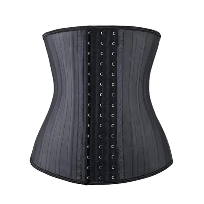 Wholesale Latex Waist Trainer Corset Body Shaper Faja 25 Steel Boned Waist Cincher Belly Slim Belt Latex Waist Belt