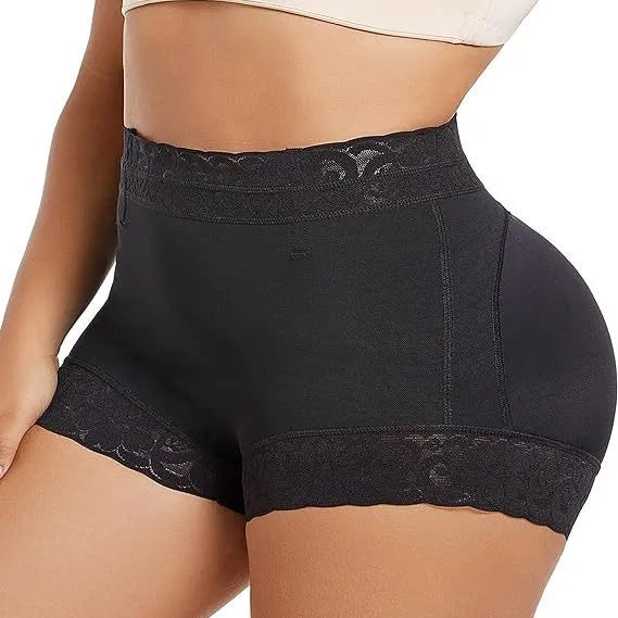 Invisible Waist Slimming Panties Briefs Elastic Butt Lifter Control Underpants Fajas Colombians Underwear Shorts with Lace Trim