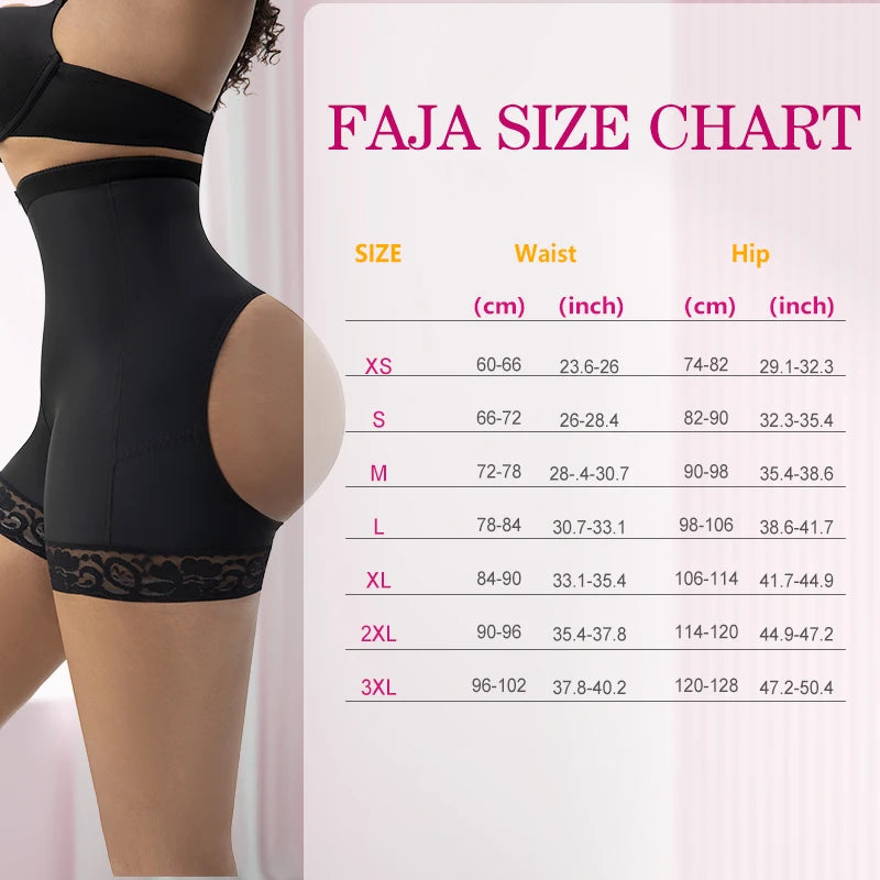Custom Logo High Elastic Tummy Control Hip Enhancer Faja and Shapewear Women Post Op Hollow Butt Lifter BBL Shaper Short
