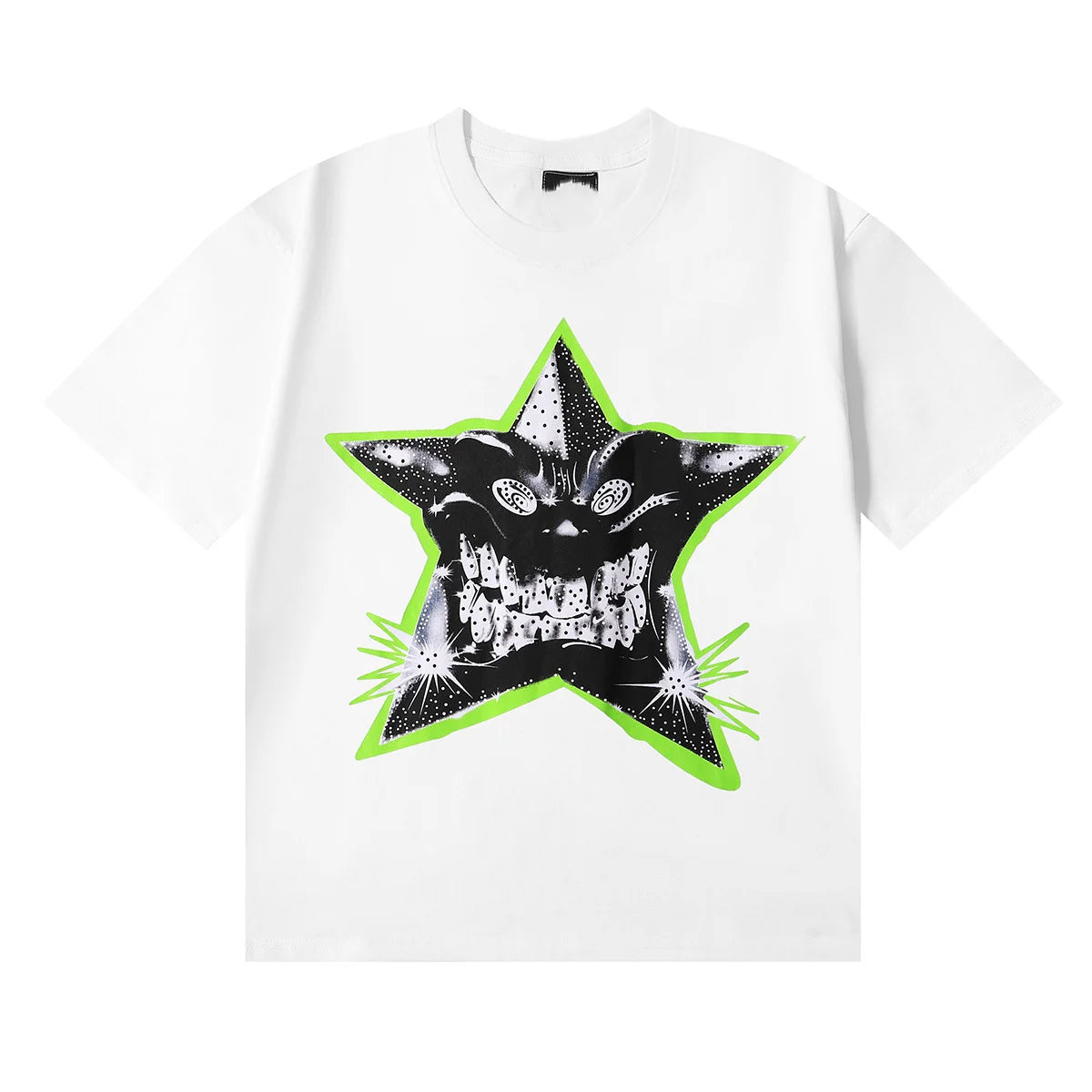 2025 Summer Hot Diamond Short Sleeve Dog Pattern T-Shirt for Streetwear Vale Valley Lives Cotton Home Shirts
