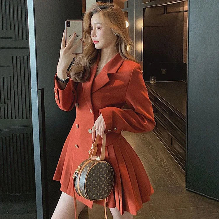 Women Business Suit Fashion Hepburn Sexy Little Black Dress Female French Style Elegant Vestidos Office Lady Autumn Outfit