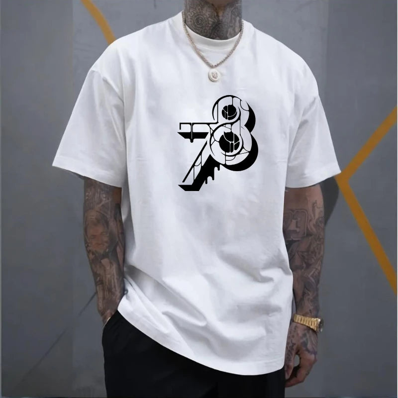 Free Customization of Printed Patterns Man T-shirt Wholesale New Summer Casual Clothing Your Logo Printing Tshirt Men's T-shirts