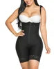 High Compression Open Bust Zipper Style Full Body Shaper Colombianas Fajas Bbl Post Op Surgery Stage 2 3 Women's Spandex