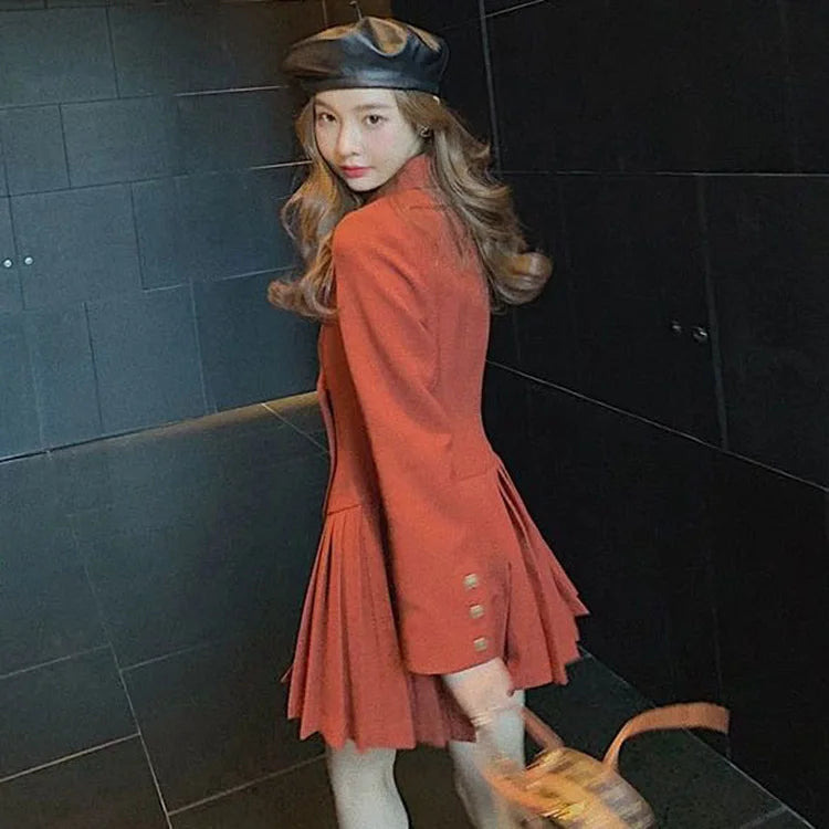 Women Business Suit Fashion Hepburn Sexy Little Black Dress Female French Style Elegant Vestidos Office Lady Autumn Outfit