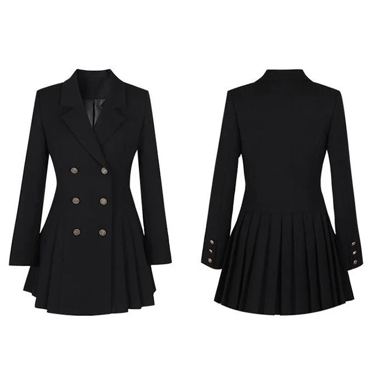 Women Business Suit Fashion Hepburn Sexy Little Black Dress Female French Style Elegant Vestidos Office Lady Autumn Outfit