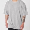 High Quality Customised Logo Blank Cotton Tee White Tshirt Short Sleeve Loose Fit Baggy Muscle Oversized T Shirts Men