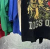 2025 Summer Hot Diamond Short Sleeve Dog Pattern T-Shirt for Streetwear Vale Valley Lives Cotton Home Shirts
