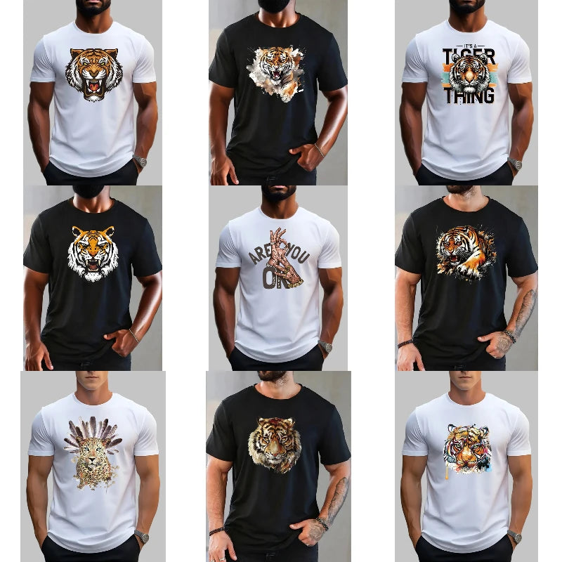 Wholesale Blank Plain Summer Clothes Customizable Your Logo Printing Polyester Cotton Tshirt Plus Size Men's T-shirt