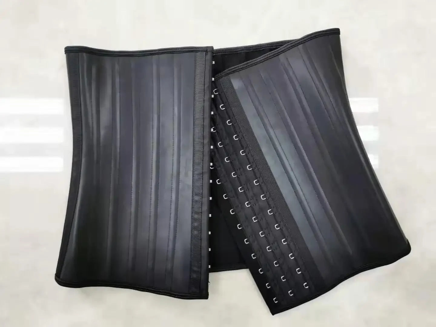 Wholesale Latex Waist Trainer Corset Body Shaper Faja 25 Steel Boned Waist Cincher Belly Slim Belt Latex Waist Belt