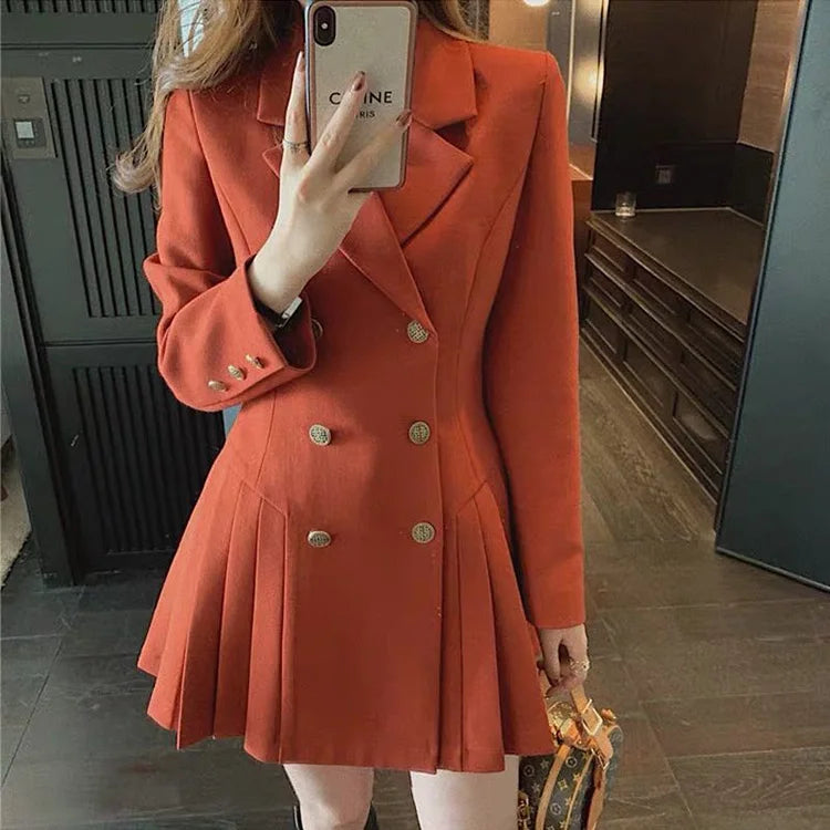 Women Business Suit Fashion Hepburn Sexy Little Black Dress Female French Style Elegant Vestidos Office Lady Autumn Outfit