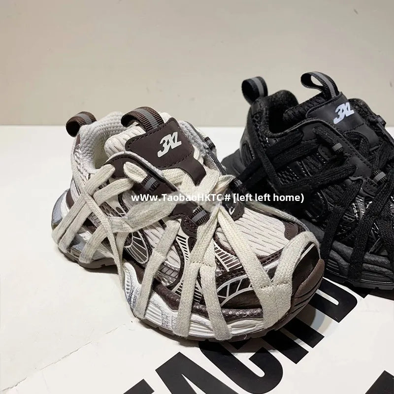 TBS Hottest Trendy Brand Children 3xl Boys Sneakers Spider Strap Vintage Sports Shoes Nice Quality Distressed Chunky Sneakers