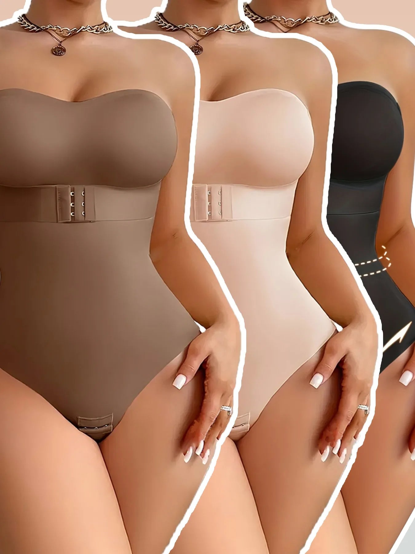 3PCS Women Compression Panties Corset Seamless Tummy Full Body Sling Abdominal High Compression Colombianas Women Fajas in Stock