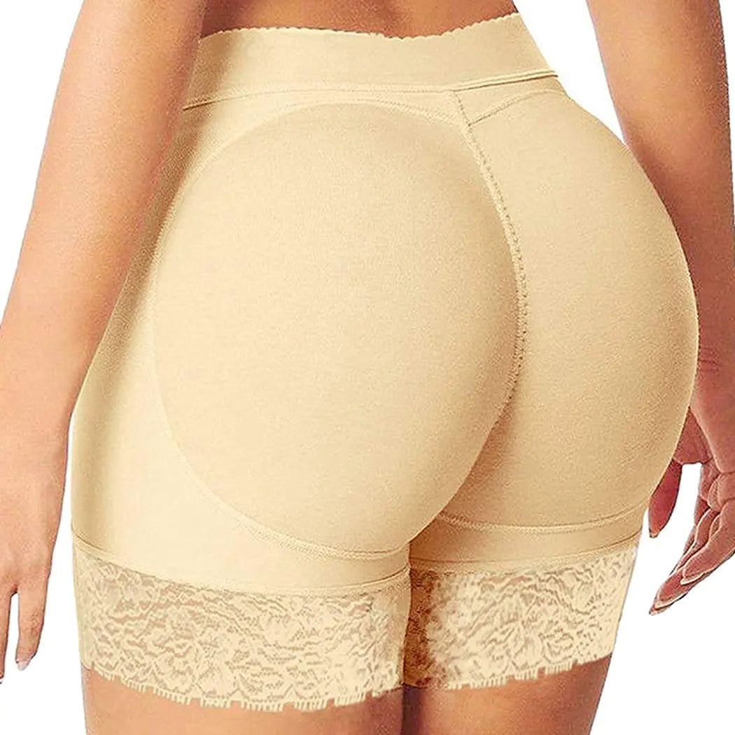 ACPLK Women Butt Lifter Panties Faja Shorts Padded Shapewear Hip Enhancer Underwear Beige