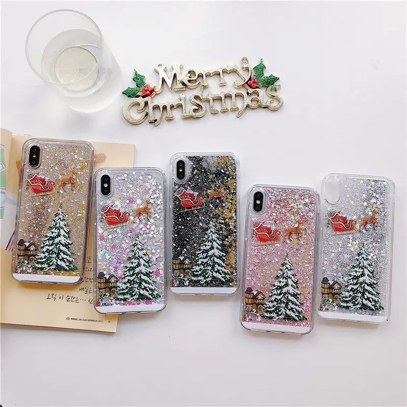 Santa Claus Christmas Tree Phone Case for iPhone & Samsung
