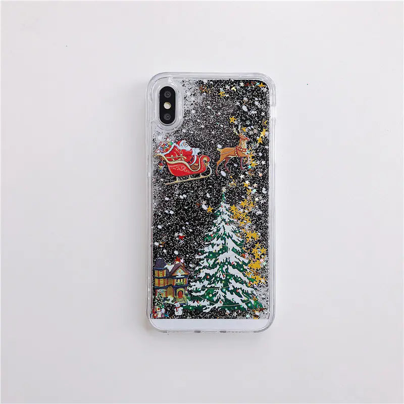 Santa Claus Christmas Tree Phone Case for iPhone & Samsung