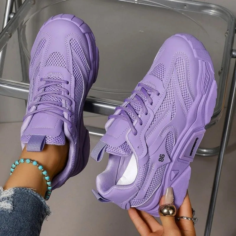 Women's Sneakers 2025 Fashion Breathable Women's Shoes Outdoor Non-slip Designer Shoes for Women Autumn Light Platform Sneakers