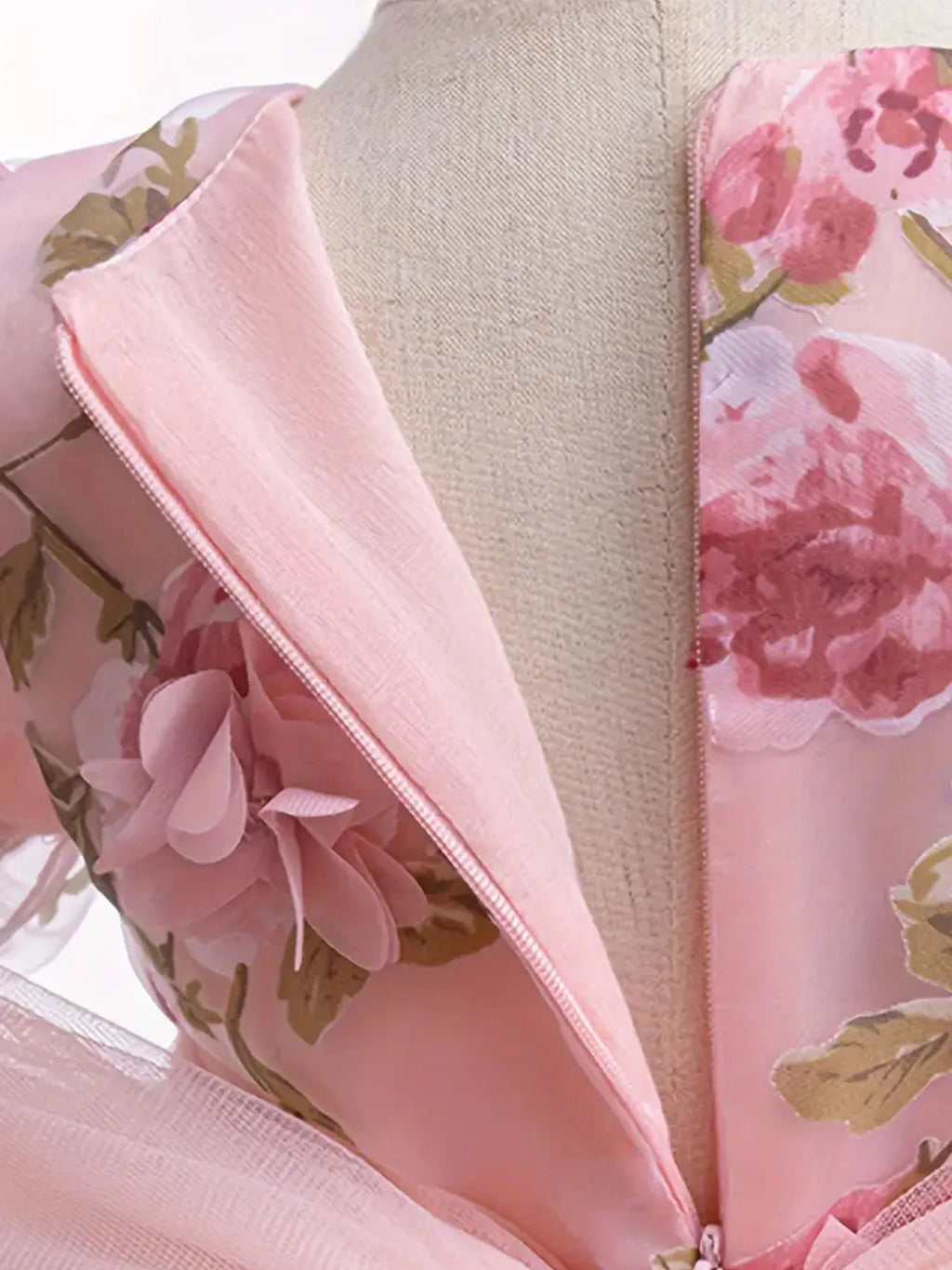 Festive Dress For Girl Elegant Flower Princess Dress Big Bow Children Dress Wedding Bridesmaid Vestido Eid Luxury Pageant Gown