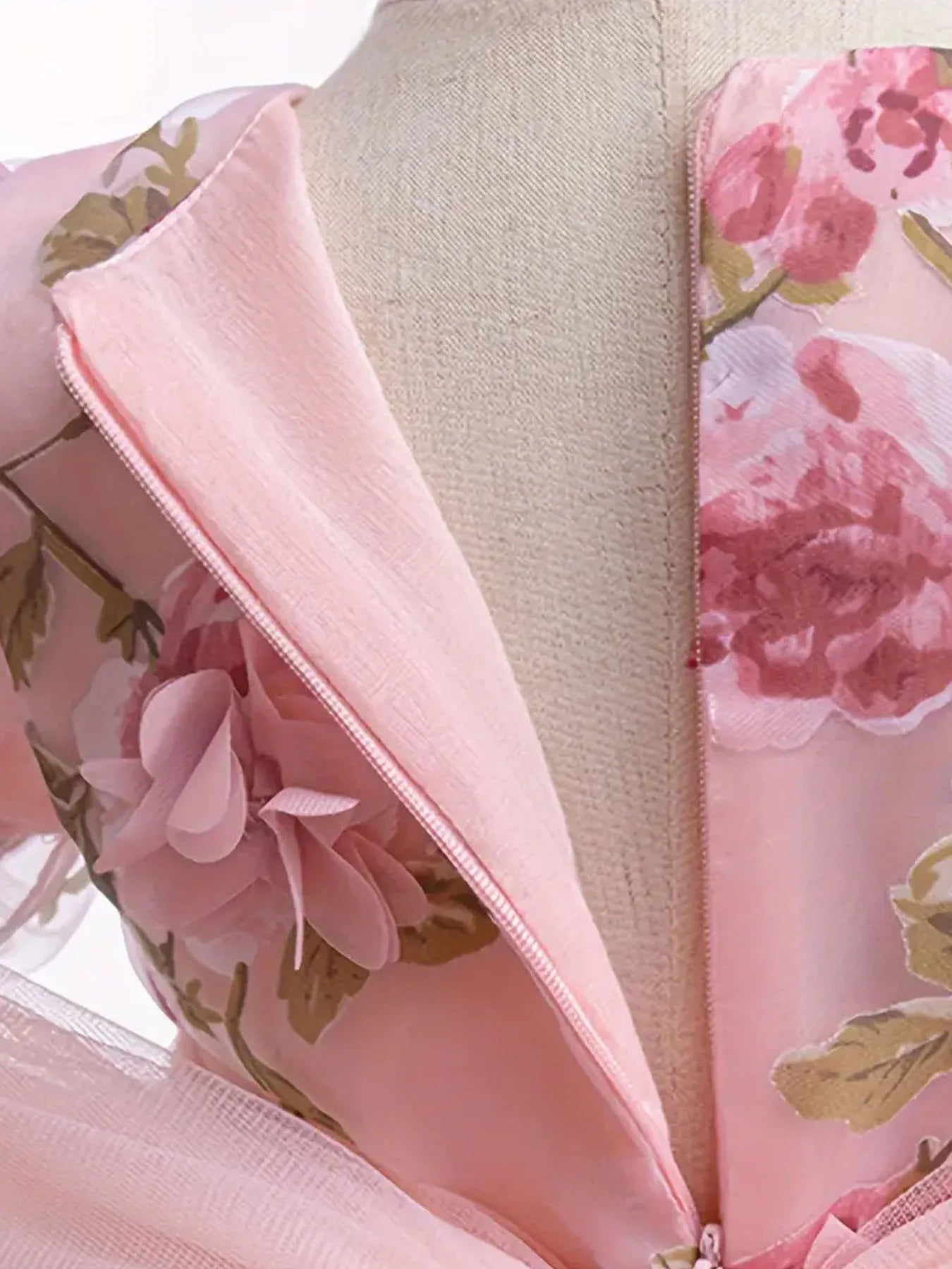 Festive Dress For Girl Elegant Flower Princess Dress Big Bow Children Dress Wedding Bridesmaid Vestido Eid Luxury Pageant Gown