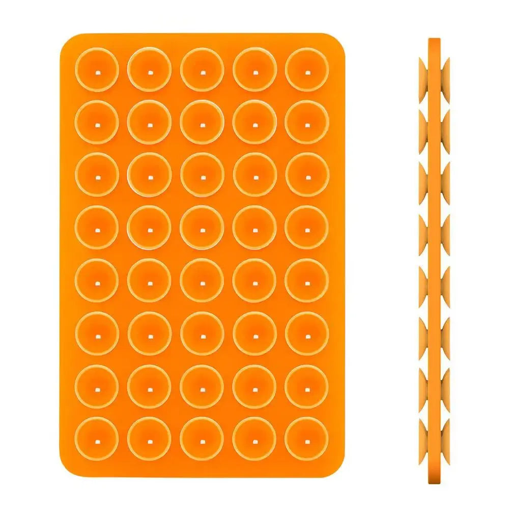 Silicone Suction Cup Phone Case Mount - Double-Sided Hands-Free Strong Holder for iPhone Android for Car Mirror Kitchen Bathroom