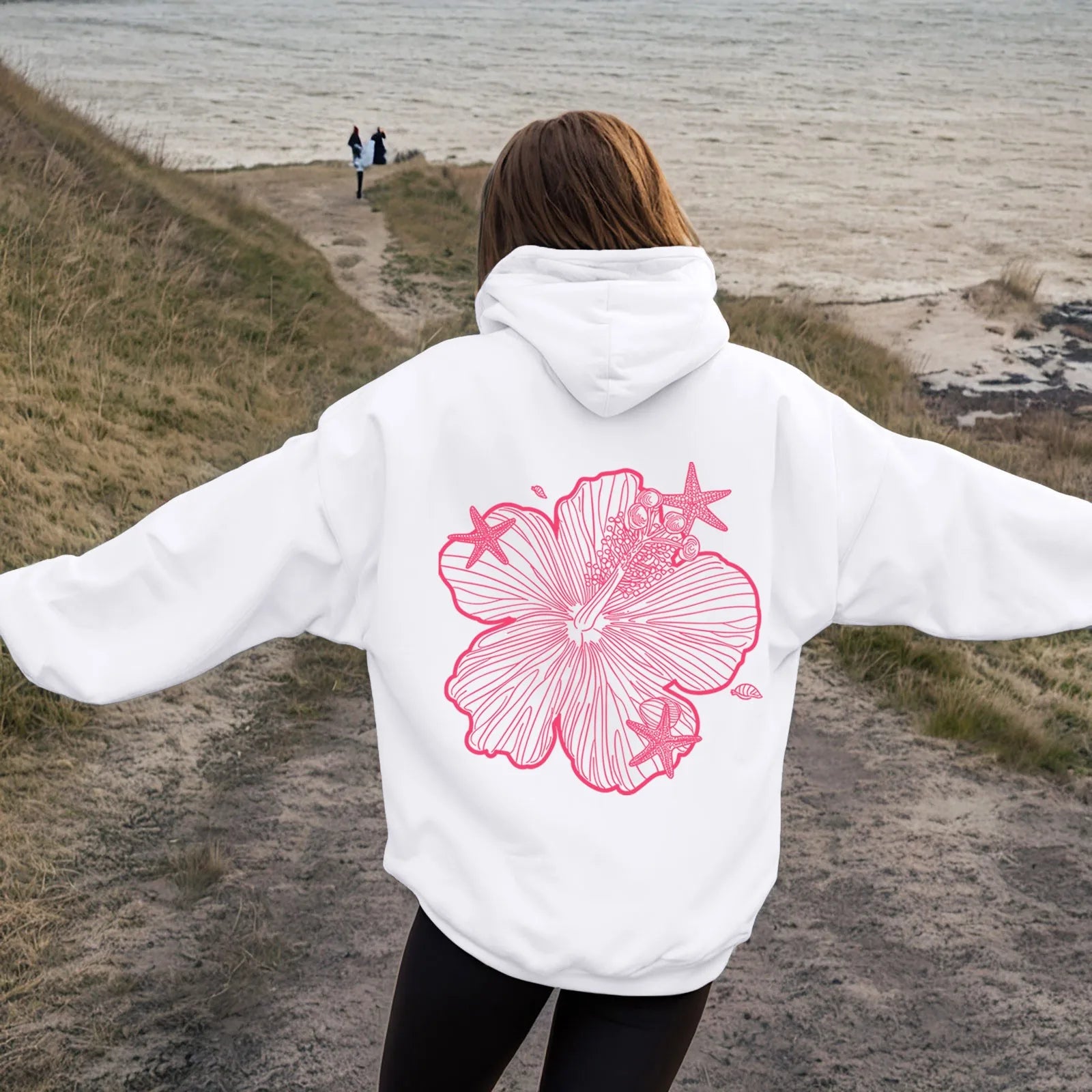 Hoodies for Women Women Hoodie Hooded Sweatshirt Casual Long Sleeve Pullover Loose Autumn Sweatshirt Long Sweatshirts Retro