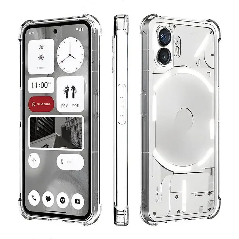 Soft TPU Transparent Phone Case for Nothing Phone 2 1 5G Shockproof Airbag Protective Clear Cover Shell Capa Fundas