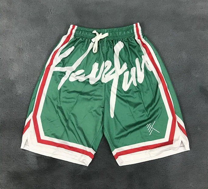 Man Short Pants Gym Shorts for Men Korean Style Training Sweat Basketball Green Casual Hot Deals Stylish New in Pant 2025 Summer
