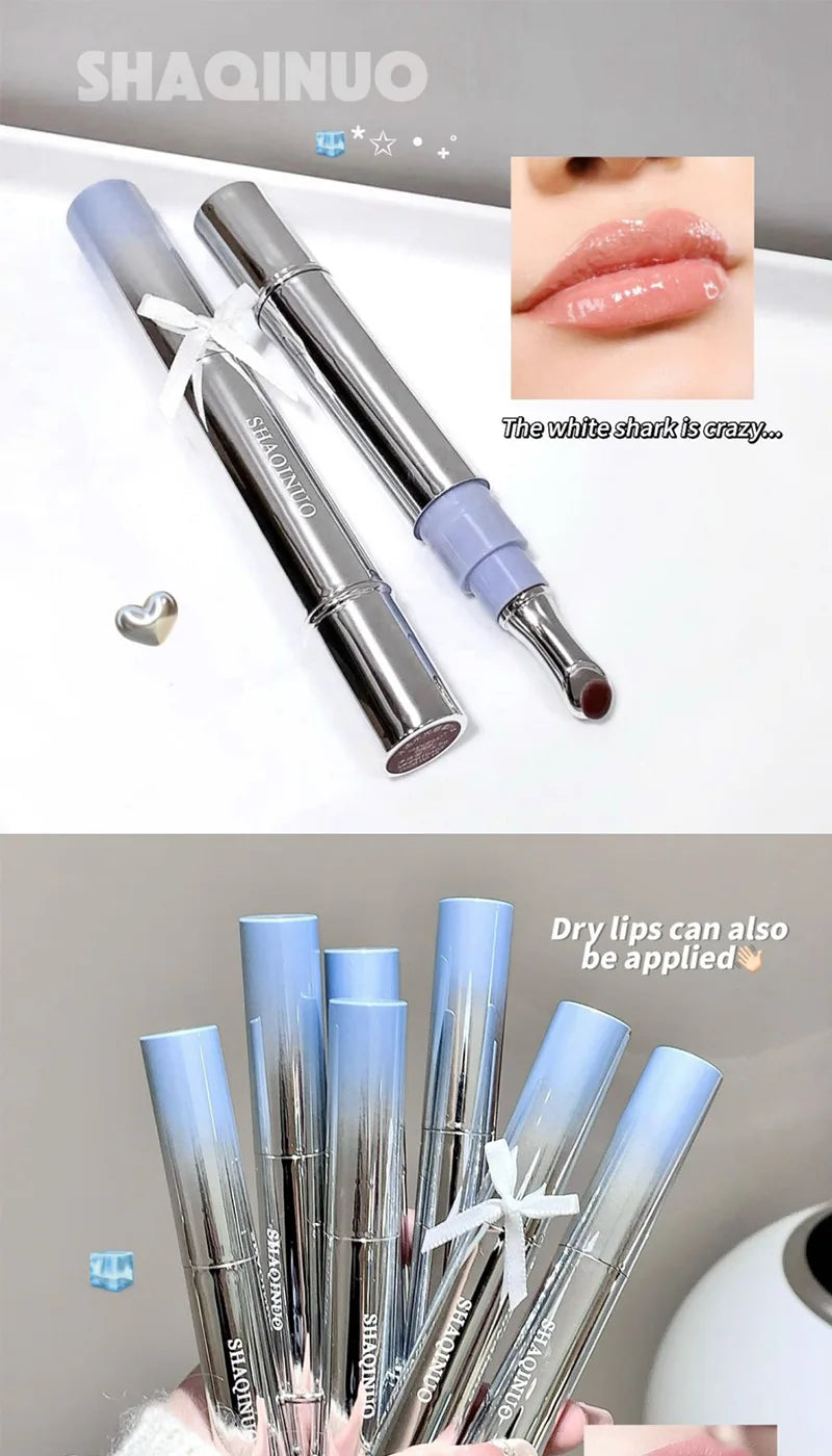 Mirror Watery Essence Lip Gloss Long-Lasting Non-Sticky Plumping Liquid Lipstick Jelly Lip Glaze Makeup Moisturizing Lips Tint