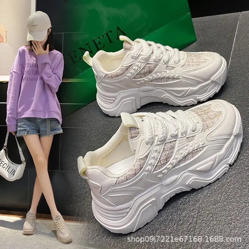 Women Sneakers 20245New Fashion Chunky Sneakers Women Outdoor Tennis Platform Sports Shoes for Women Lightweight Designer Shoes